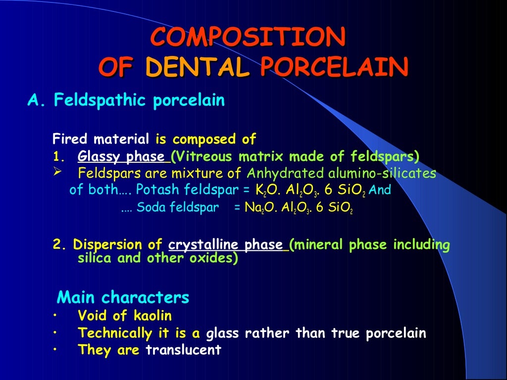 DENTAL CERAMICS Dental Porcelain AllCERAMIC RESTORATIONS dental mate…