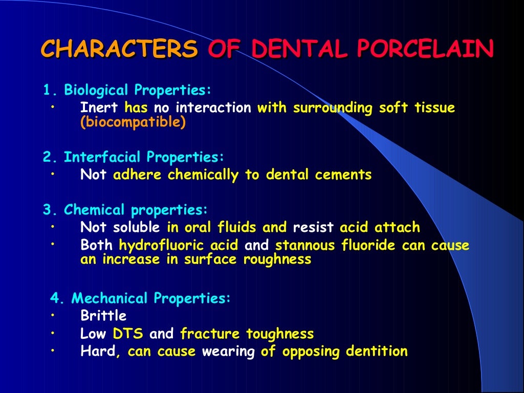 DENTAL CERAMICS Dental Porcelain AllCERAMIC RESTORATIONS dental mate…