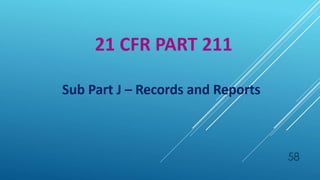 21 CFR 211