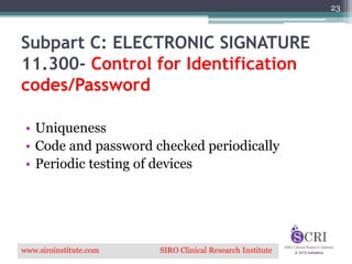 21 CFR Part 11 Code of Federal Regulations.pptx