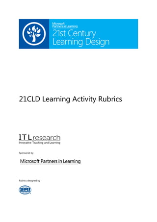 21cld learning activity rubrics 2012 | PDF
