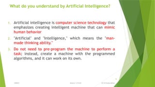 AI Module 1 Artificial Intelligence Lab programs 1. Write a Program to ...