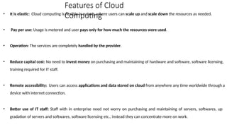 Cloud computing models and basics and deployment | PPTX