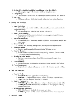 21CSB02T UNIT 1 NOTES. FOR WEB APPLICATION SECURITY VERTICAL COURSES | DOCX