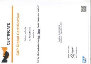 SAP HCM  Certificate _Anwar Hossain