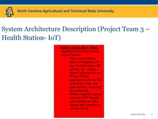 Arduino Ncat CST 498 Project Architecture Fall 15 Draft 4 HH | PPTX