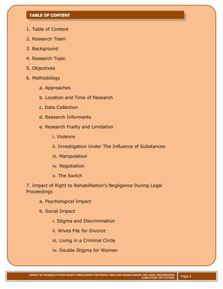 IMPACT OF REHABILITATION RIGHT’S NEGLIGENCE FOR PEOPLE WHO USE DRUGS DURING THE LEGAL PROCEEDINGS
[CASE STUDY IN 5 CITIES]...