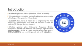 Wireless Mobile Communication & Introduction to 5G and Wireless ...