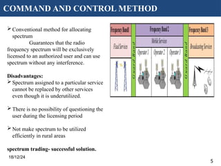 5G and Beyond Communication Networks- Dynamic Spectrum Management | PPTX