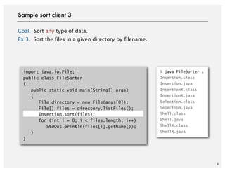 java lang file listfiles() example output java... 21 Elementary Sorts pdf sorting technique | PDF