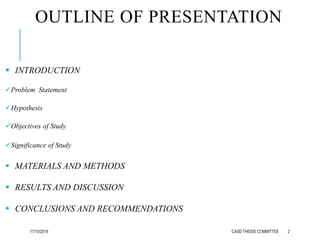 Senior Thesis Presentation Format | PPTX