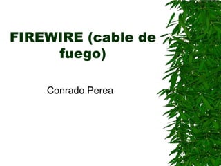 FIREWIRE (cable de
     fuego)

    Conrado Perea
 