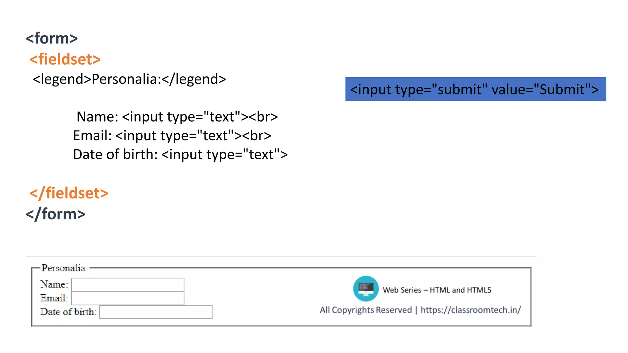 21 form in_html | PPT