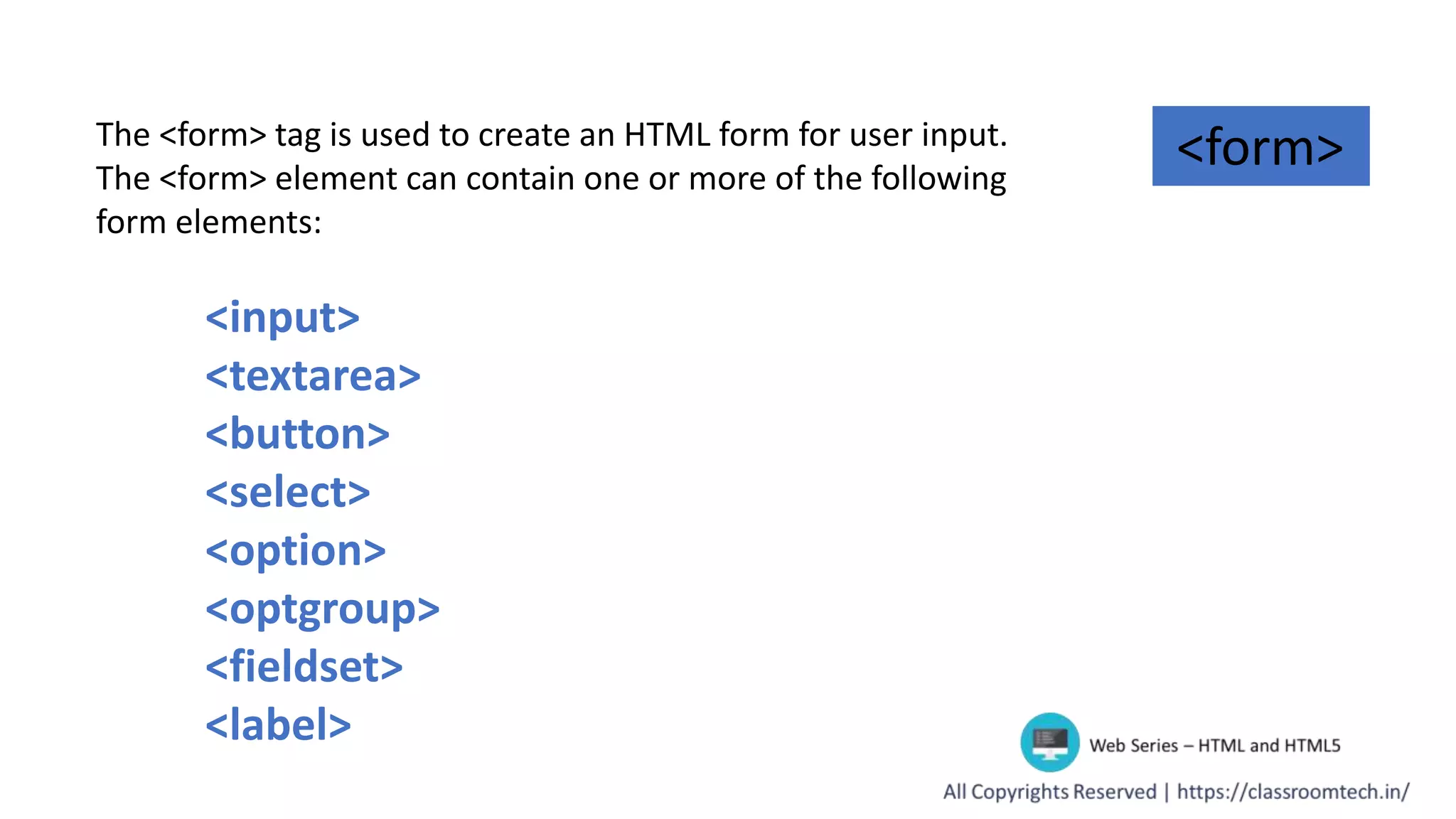 21 form in_html | PPT