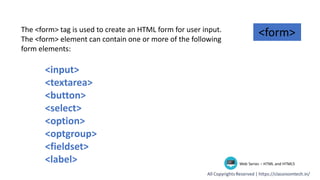 21 form in_html | PPT