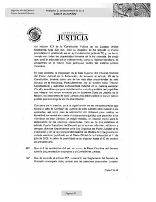 Segundo año de Ejercicio
Primer Periodo Ordinario
Miércoles 21 de septiembre de 2016
GACETA DEL SENADO
Página 30
 