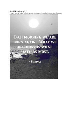 21 good morning quotes to get a fresh start for a new day