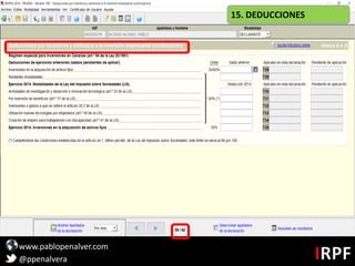 www.pablopenalver.com
@ppenalvera
15. DEDUCCIONES
 