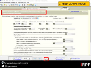 www.pablopenalver.com
@ppenalvera
7. REND. CAPITAL INMOB.
 