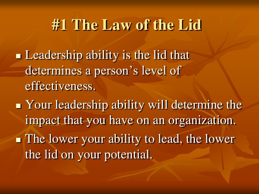 21 irrefutable laws of leadership john c maxwell