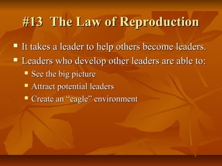 21 irrefutable laws of leadership john c maxwell