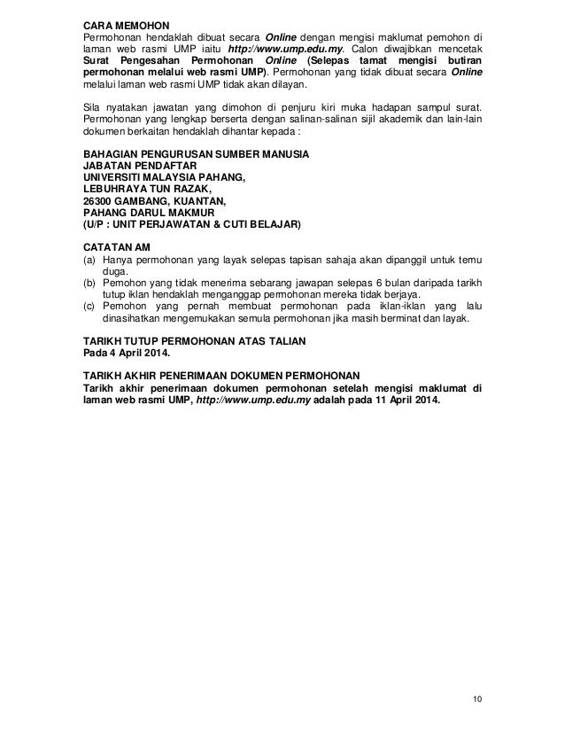 Contoh Surat Drop Subjek Ump