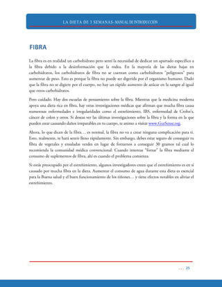 LA DIETA DE 3 SEMANAS- MANUAL DE INTRODUCCIÓN
 