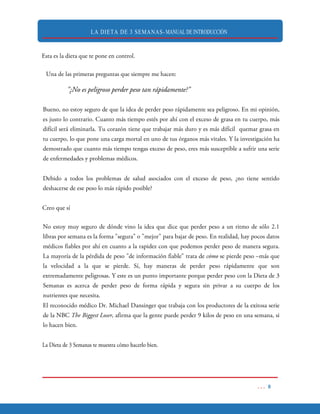 LA DIETA DE 3 SEMANAS- MANUAL DE INTRODUCCIÓN
 