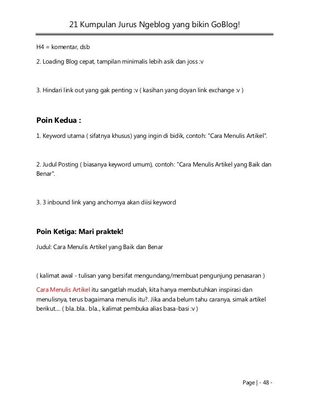 21 kumpulan jurus ngeblog yang bikin go blog!