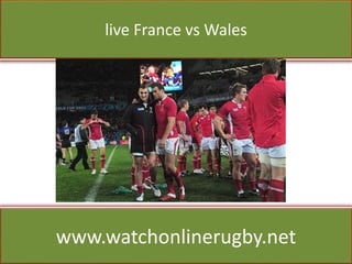 live France vs Wales
www.watchonlinerugby.net
 