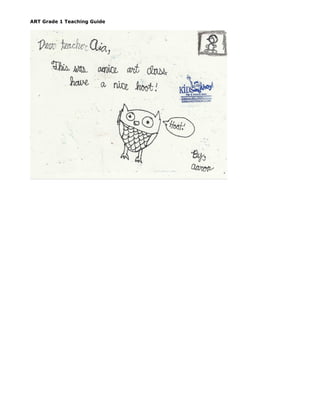 ART Grade 1 Teaching Guide
 