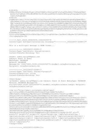 X-SG-EID:
4YRRbrv8Ux3e+6O2ExBoFDug6/s983a5Y4BAPvcVFxSjzp2dF7eIy9og0Z8uGEHn1/VVwDgsQJVbm9
bd1Hzv5xf7eMPub13TVLcWhoMTRB+Ukl4TrOAijq+QTOdjYhlSxm4srWZLngrgPvngjaEpf2fuCjB1
i2qvtoSa8uQboXA=
X-SG-ID:
2tgRB5vxOlJxbt1/F1Ovl1mk3JEY/CUiSxIU5eozcKCz1Sb+adUGIK24AH5DSrkXcBZyFXpmbJB8Ji
iQPvYwbwelf/Vy1nwuls5qTgQEjh+OOU054FS6gEjKQbdTz9hPKiFpwh8PXqc9vr6vGDHxmwj3MqqY
YQm7IxdwtB1B+uvUOHKeanUuKdt5d1lFnPo/k9jlpveg/XjjOKRMESFzPWQcURTlf0xUuBiRIpsVU4
zMVzutAe4YbDhW3oq2Lx6M5iZTtObYQNhziJv3XWLlWwH05ClbVhdu6MtPc1SOEZomjBRz4b1DTySC
HWmBiCMHnVvnwQFL7gYpg+lqvczOTzL9/vG4Tuzz9skIHZRB3d5hzSOH6AVjW0XRhy9ev9vQoTJTWj
Wto5EvRAqso6JXzVeJrghfhSuWw0fEcepF9QkHwufGA6U23kqBdpHUy9HUw9tNrJCCWcgJb3H1hiGN
pcbbAfv1khLfK7g1vKBkFzBH5bnGT2nKk86SKbk0sb81
X-Feedback-ID:
22331:z2Sh7bkHWqCSVJ2tn5XFaO1Epo59Zjj/j+vqFUZh3Vw=:lws9KnhJiSEpyRe/Tf7LZN9FLvoop
/Ytc/uQxqYq2Yk=:SG
------=_Part_15229_1808265291.1432224354778
Content-type: multipart/alternative; boundary="----------=_1432224357-32088-17"
This is a multi-part message in MIME format...
------------=_1432224357-32088-17
Content-Type: text/plain; charset=us-ascii
Content-Transfer-Encoding: 7bit
Sender: aamna.tariq99@gmail.com
Subject: Event 21 Event
MediaType: FACEBOOK
Network: FACEBOOK
Message-Id: <326173493.15230.1432224354779.JavaMail.relay@socialware.com>
Recipient: relay@socialware.com
------------=_1432224357-32088-17
Content-Type: text/html; charset="us-ascii"
Content-Disposition: inline
Content-Transfer-Encoding: 7bit
<html><body>
<p>Sender: aamna.tariq99@gmail.com Subject: Event 21 Event MediaType: FACEBOOK
Network: FACEBOOK Message-Id:
<326173493.15230.1432224354779.JavaMail.relay@socialware.com> Recipient:
relay@socialware.com</p>
<img src="http://email.socialware.com/wf/open?
upn=ljZIecsFBBJrJGcmmZX8Ro94nKVS6xw487bgCiObNbf7XuVa8Fc-
2BMv2YghbPi18XUgbHqqjFMp4SEJugiE-2B9TKWEhg70GjhK0hr756cbf1jp-2BWl1rXNwZ-
2FVaykzIkE7o5v14T6Hh8knyp2NUuuHZA46WQzUzq-2FrLwHCu-2FSAvm4d-2BpBr-
2FTFb765crW5bVlcMPjuBsV-2Bf3qmp4gGQb5EQ-2BHP3alRfz76TIzZnjreI1lGo9nwluS2-2Fsf7-
2BMve4dEQ5EQnXsZPAPk48b6pJVgfw7bHV78UlA-2FYKjtydSH8tyYMRHwz3gjEjgh-2FhN5sJL8-
2FSWboY4kdLsKNF9Ie8I76bjgIsTf6EJS6O3gMgYbUgsLgJCQp3GXLOw0Ea9qsVsFoDdK0A39RuUQds-
2FzKaYiizdO1MQMVifqxp8K4PBDEKpduUnxJIdbVmNVemdOltbGlNmHqM7LDi0Wj6QxxDgQtLqU6lFO6
QIrddr8zgVELLIGJs8DRrY-2BGMbJJJxypKwVXi9jw-
2F9JvcoNIvz183jhUhsW0I5I5AYxEoLAMk4WaKDNVFhFT4JpaNMV99rYx6ICsv5VBKqrUiWBnCU4U-
2BH0XwW2XtE3kUgt55pMx-2BdoUmc-
2BCUmH83hB3CW6lQgeWgl9LOjSqVM9MX5TtjH4WpgWaw2Y4NxZfSGkh-
2BOkrRhzfcCC45Yh1UoZ7EIOS1IPPKWSLx6rsrZbiiYbnXOJVltltgySQ-3D-3D" alt=""
width="1" height="1" border="0" style="height:1px !important;width:1px !
important;border-width:0 !important;margin-top:0 !important;margin-bottom:0 !
important;margin-right:0 !important;margin-left:0 !important;padding-top:0 !
important;padding-bottom:0 !important;padding-right:0 !important;padding-
left:0 !important;"/>
</body></html>
------------=_1432224357-32088-17--
 