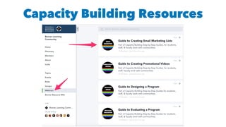 Capacity Building Resources
 