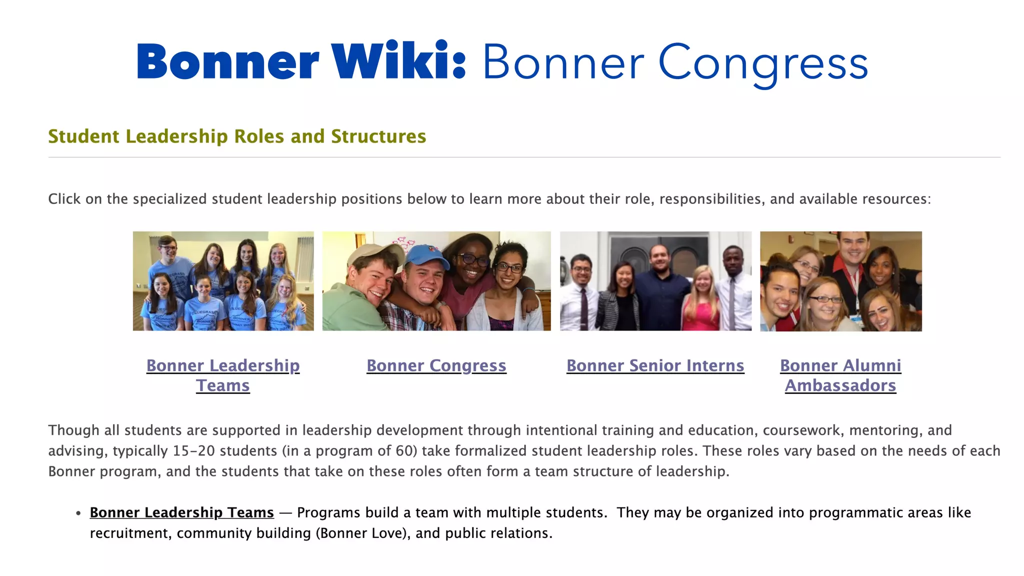 Bonner Wiki: Bonner Congress
 
