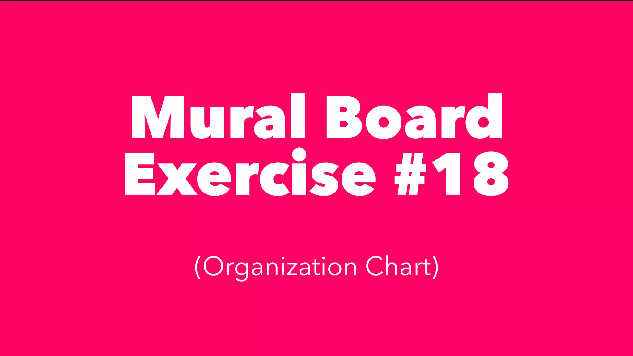 Mural Board
Exercise #18


(Organization Chart)
 