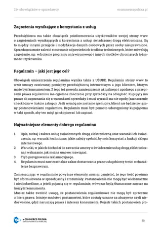 21+ obowiązków e-sprzedawcy ecommercepolska.pl 
55 
1. Ogólna struktura serwisu sprzedażowego 
Aby lepiej przedstawić spos...