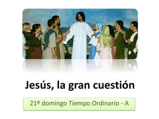 Jesús, la gran cuestión
21º domingo Tiempo Ordinario - A
 