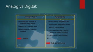 Analog vs Digital:
 