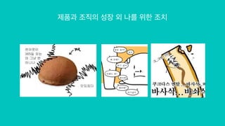 제품과 조직의 성장 외 나를 위한 조치
 