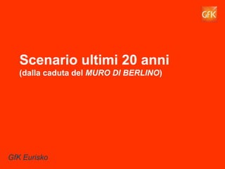 5GfK Eurisko
Scenario ultimi 20 anni
(dalla caduta del MURO DI BERLINO)
GfK Eurisko
 