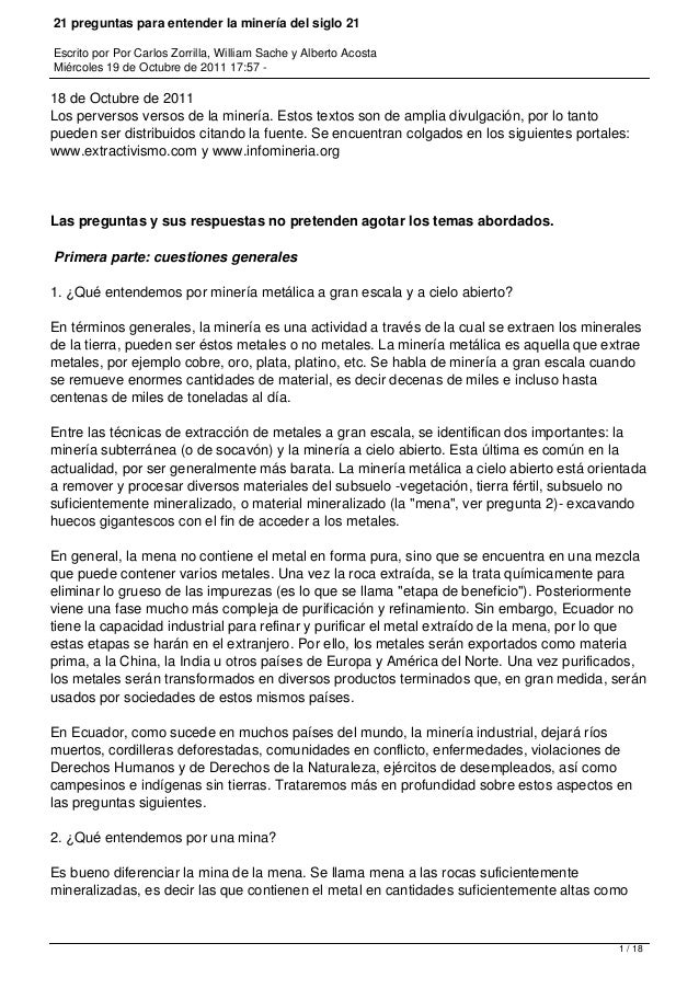 preguntas de historia general del ecuador 21 preguntas para entender la mineria del siglo 21 preguntas de historia general del ecuador 21 preguntas para entender la mineria del siglo 21