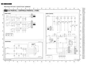 30 L03.1L AA
Mono Painel: E/S Frontal + Controle Frontal + Headphone
B
C
D
E
F
A
B
C
D
E
F
0218-A C1
0218-B B1
0218-C B1
0232 E4
0239 B6
0259 E8
0277-A B1
0277-B B1
1181 A2
1182 B2
1183 C2
1184 A4
1185 B4
1603
1 2 3 4 5 6 7 8 9
1 2 3 4 5 6 7 8 9
A
4692
1600 B9
1601 B9
1602 B8
1603 B8
1604 B8
1606 B7
1681 E9
1981 E3
1982 F3
2181 A3
2182 B3
2183 C3
2185 B2
2186 C2
2691 D9
2693 F7
2694 F7
2695 F8
2696 F8
1182
2981 E2
2982 E3
2983 F2
2984 F3
3181 A2
3182 A2
3183 B2
3184 B3
3185 C2
3186 C3
3681 A9
3682 B9
3683 A7
3684 A7
3685 A8
3686 A8
3687 A9
3688 B9
3689 B6
3691 D8
3692 D7
3693 D9
3694 D8
3695 C7
3981 E2
3982 F2
4692 D7
4694 F6
4695 C8
4698 C8
4699 C9
4981 E2
4982 E2
4983 F2
4984 F2
6181 A3
6691 D7
6692 D8
9181 B3
9683 A7
9694 D7
9982 E2
3687
2K2
3186
47K
F691
3692
3
4
5
RES
A6
DVD Eject
2
3
3691
330R
0232
3183
150R
2696
200R
3688
5
100u
2983
1604
3
0239
1
2
47K
3184
7
8
9
4698
1184
1
6691
LTL-10224WHCR
RES
HEADPHONE
TO 1121
*
SOCKET
YES
NO
RES
R
A4
FRONT CINCH
OF
0R
* FOR ITV ONLY
OF
A4
*
TO 1124
FRONT CONTROL
ONLY
volume+
TO
A6
A6
A6
ITEM
INTERF.
FOR MTV
YES
TO
volume-
RES
FRONT
0218
0277
MONO STEREO
NO
channel+
PANEL
HEADPHONE
POWER channel-
RES
RES
RES
L
*
FOR ITV ONLY
MONO SET
A4
*
USA
*
RES
E/S FRONTAL + CONTROLE FRONTAL + FONE
RES
For Engg Purpose Only
RES
RES
TS
RES
V
*
1010 OF
RES
RES
1681
1
2
0218-C
1
2
3
1600
3682
2695
1181
2694
2185
220R
3693
3689
2183
330p
BZX79-C6V8
6181
4984
4983
9683
9694
1982
2982
470p
0218-A
0218-B
4
5
6
9982
2984
470p
1
2
3
4
5
6
7
8
9
1981
3181
75R
1606
2691
100u
2693
3185
150R
3685
200R
1185
1
2
3
4
5
6
0259
1
2
3
4
1183
4981
4982
4699*
3684
3K3
4695
4694
TSOP1836
6692
2
GND
1
OUT
3
VS
3182
100R
1602
22p
2181
120R
3981
3695
9181
3681
1K0
3694
4K7
2981
100u
120R
3982
330p
2182
2186
3686
430R
3683
120R
16010277-B
IR_OUT
IR
IR
+3V3B
0277-A
+5VS
AmpOutL+
AmpOutR+
LED
LED_OUT
KEYBOARD
AmpOutL_Pos
AmpOutR_Pos
+3V3A
3139 123 5596.1
CL 36532044_007.eps
200603
F691
1V / div AC
2ms / div
 