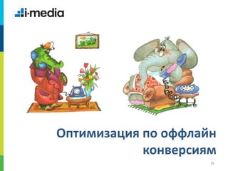 /
26
Оптимизация по оффлайн
конверсиям
 