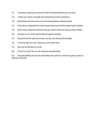 21 Sarcastic Quotes and good liners.pdf
