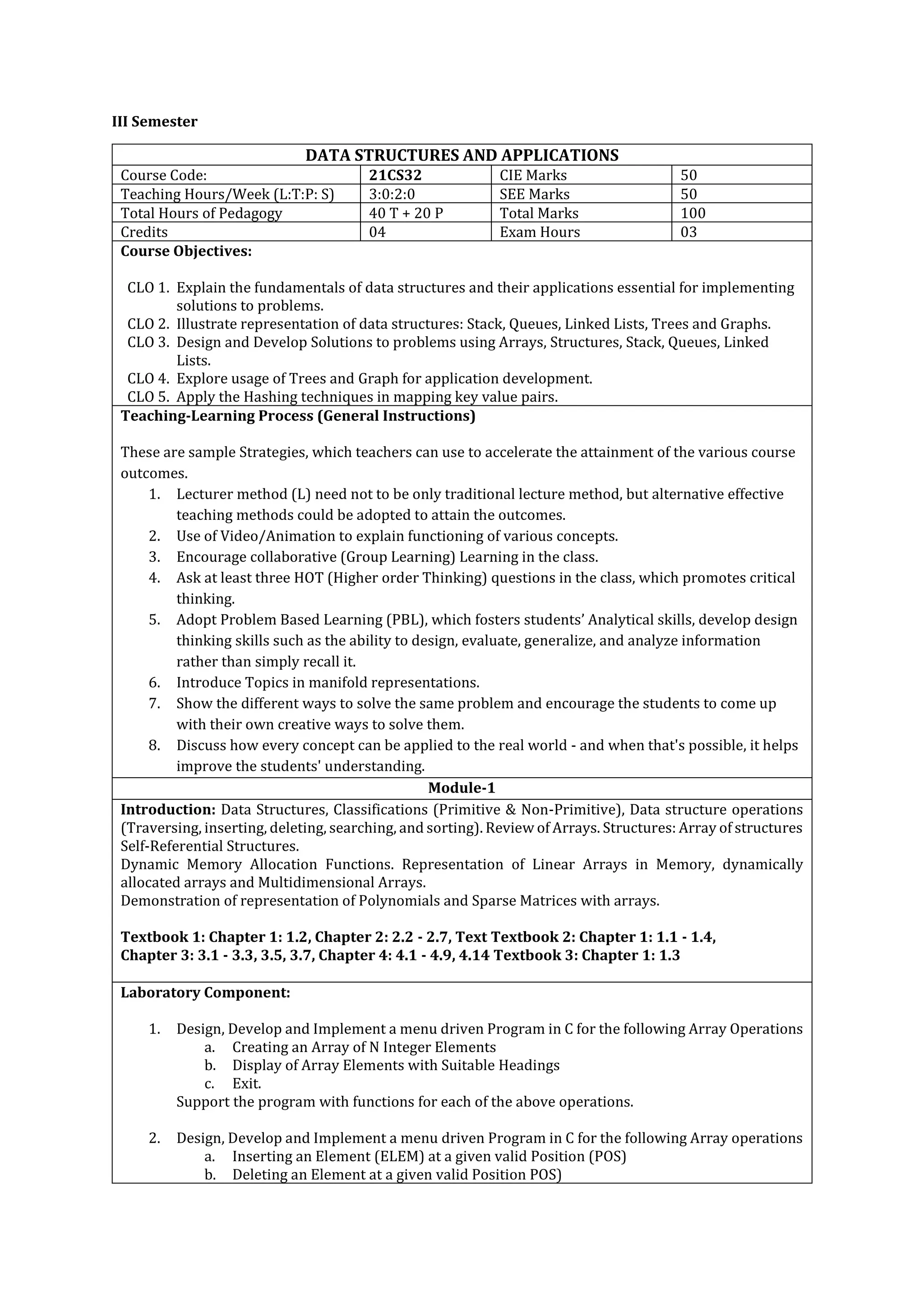 21scheme Vtu Syllabus Of Visveraya Technological University Pdf