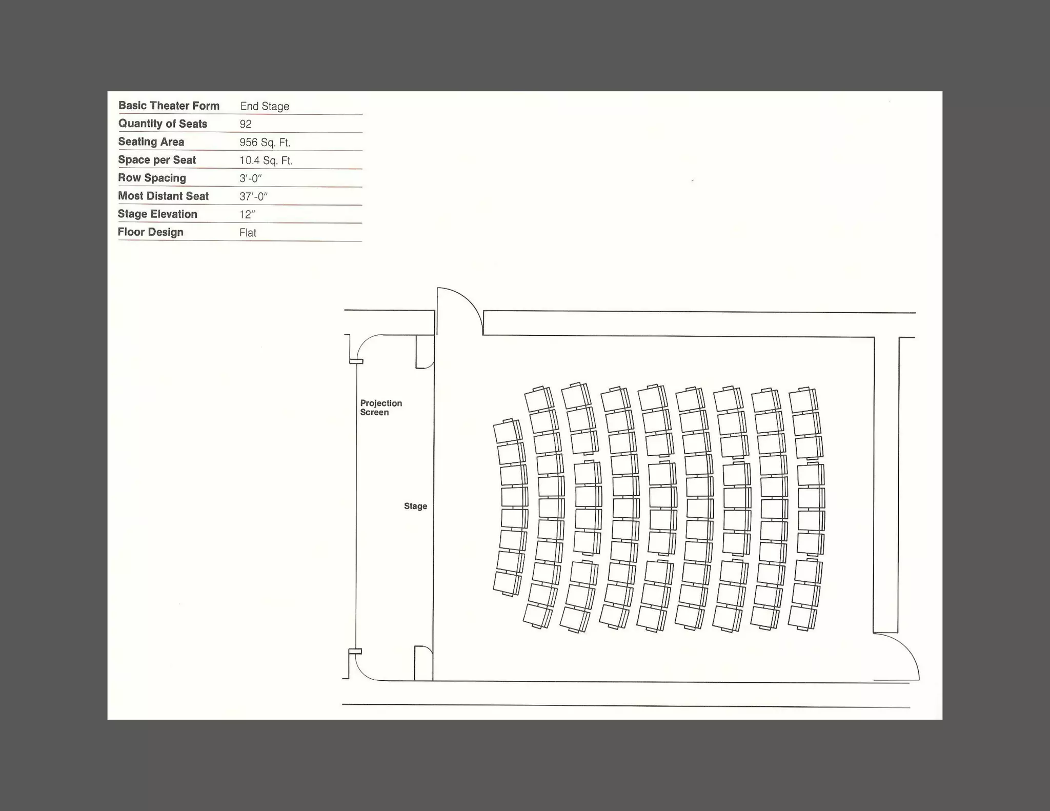 21 Fixed Seating Layout Examples | PDF