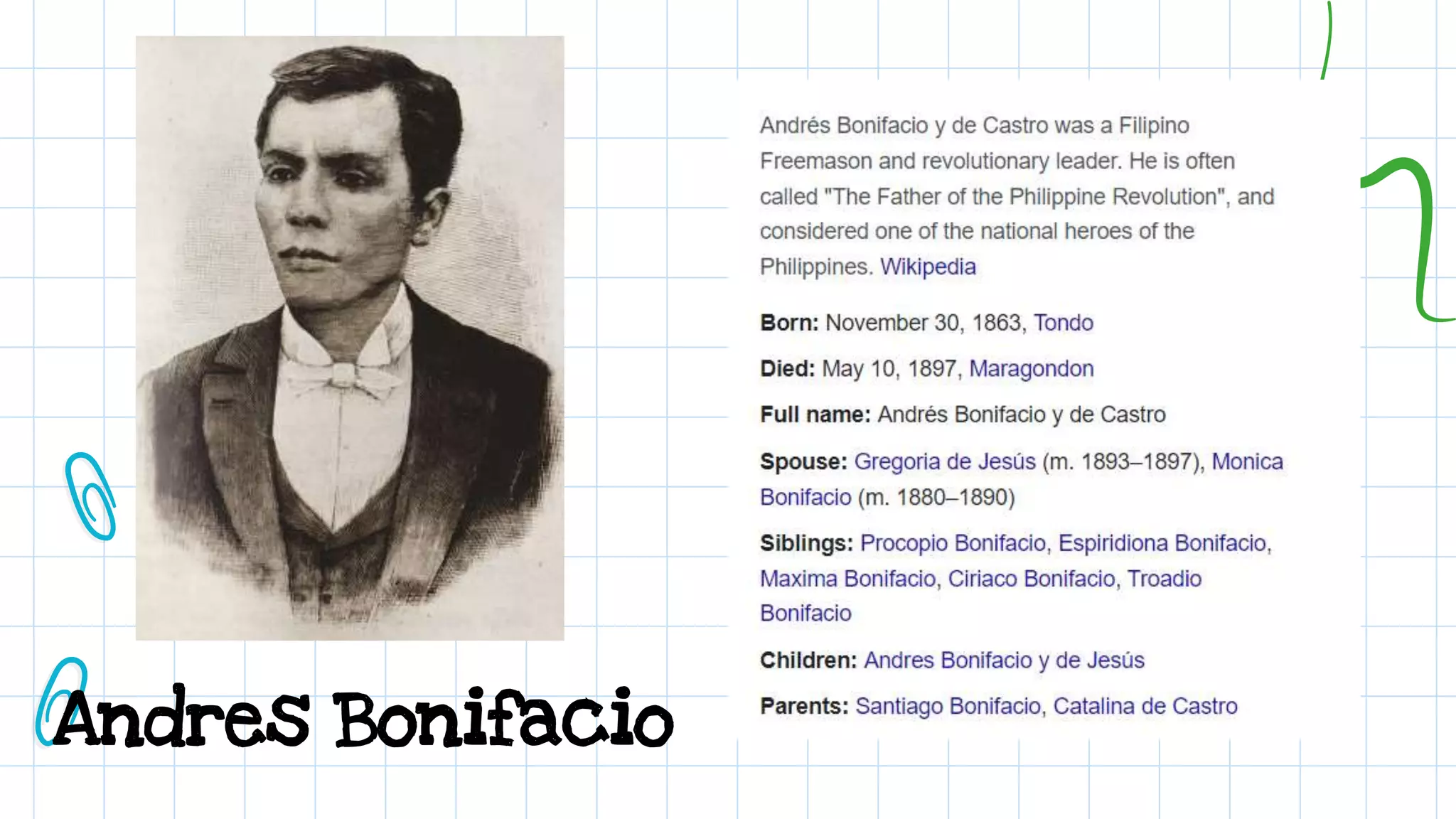 Andres Bonifacio
 