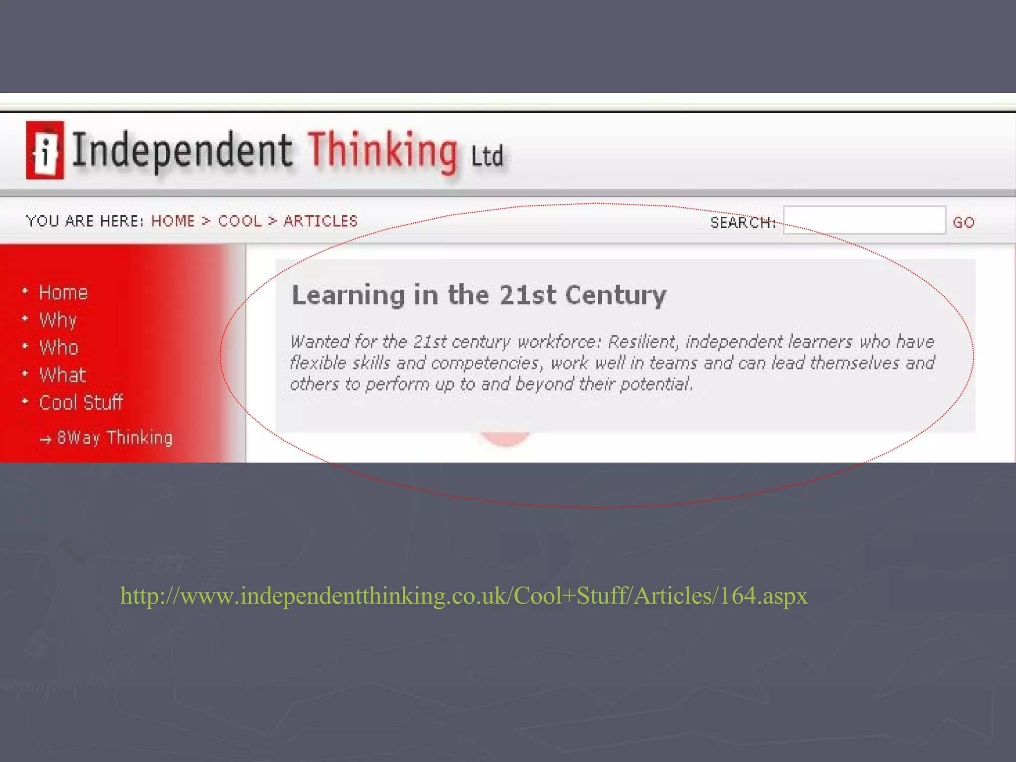 http://www.independentthinking.co.uk/Cool+Stuff/Articles/164.aspx   