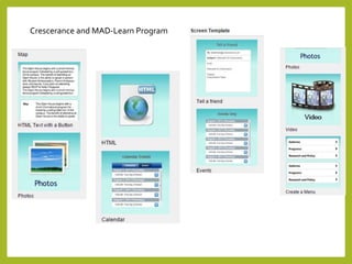 Crescerance and MAD-Learn Program 
 