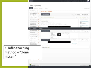 4. Inflip teaching 
method – “clone 
myself” 
 